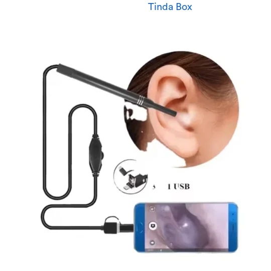 Caméra Otoscope visuel HD - 3 en 1 USB type C - endoscope oreilles.