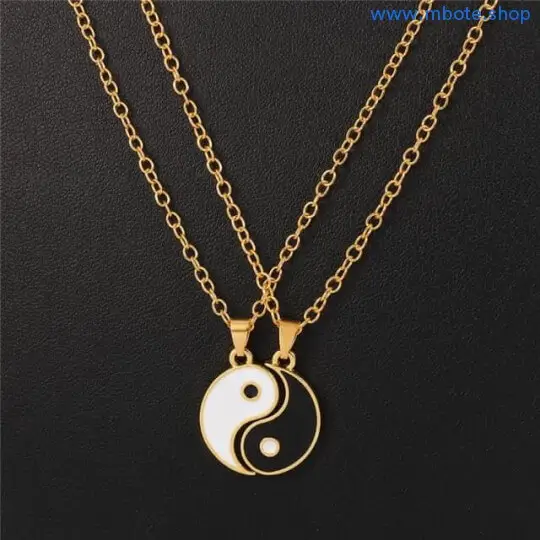 Collier Yin Yang dor