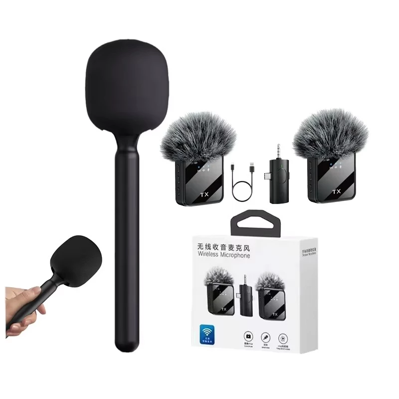 Microphone sans fil professionnel 2 en 1 avec Bras baladeur