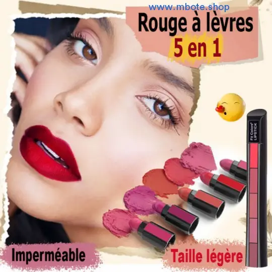 Rouge à Lèvres 5 en 1 - M