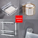 10 Crochets mureaux transparent - Vis Adhésives Détachables Mural Clous de Suspension Collants Crochets Auto Adhésifs sans Trace Aucun perçage vis autocollant sur MboteShop