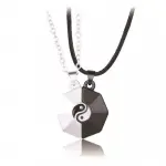 Collier Yin Yang avec Aimant 2 en 1 sur Mbote Shop