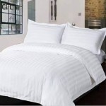 Ensemble de 2 Draps Blancs de Luxe avec 2 Taies d’Oreiller- Taille King, 100% Coton, Literie de Haute Qualité sur MboteShop