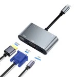 Hub Type-C vers VGA HDMI USB Audio et Charge-PD 100 Watt sur Mbote Shop