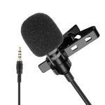 Microphone à pince filaire pour téléphone et ordinateur câble 1.5 mètres - coupe-vent sur Mbote Shop