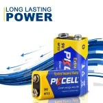 PKCELL – piles micro 9 V 6F22, 2 pièces, longue durée, carbone-Zinc, à usage intensif, équivalent à CR9V ER9V 6LR61 sur MboteShop