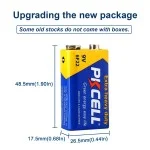 PKCELL – piles 9 V 6F22, 2 pièces, longue durée, carbone-Zinc, à usage intensif, équivalent à CR9V ER9V 6LR61 sur Mbote Shop