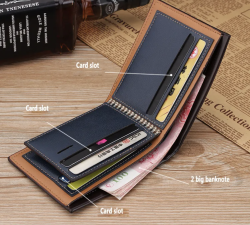 Portefeuille en Cuir PU – Élégance Italienne & Durabilité sur MboteShop