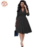 Robe glamour avec manches longues sur Mbote Shop