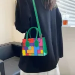 Sac à main bandoulière COULEURS du PRINTEMPS, simple et décontracté sur Mbote Shop