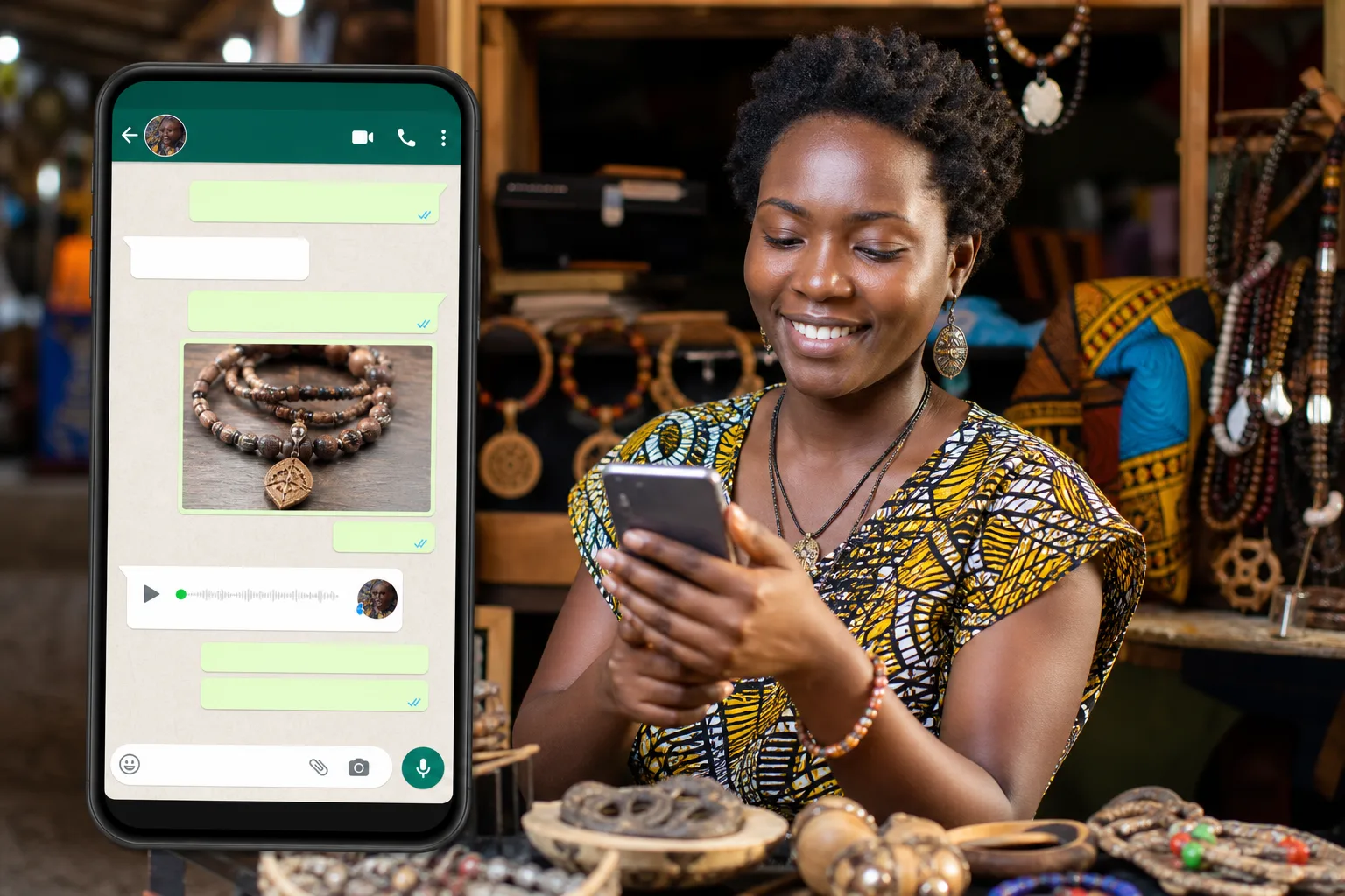 Échanges clients sur WhatsApp